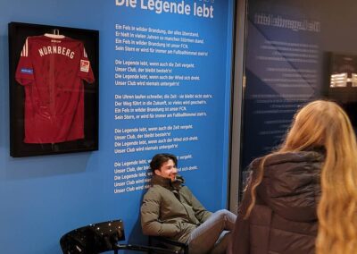 Geschichtliche Ausstellung über den 1. FC Nürnberg im Stadion